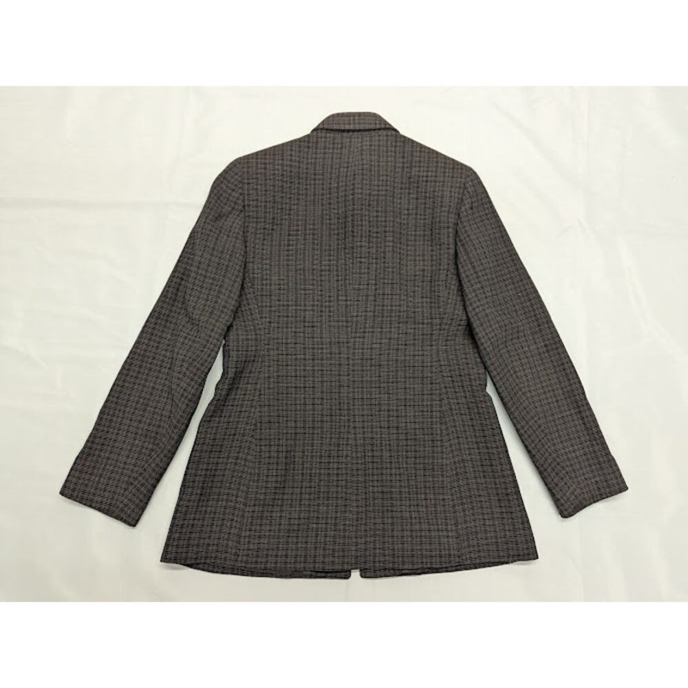 Lafayette 148 Vintage 100% wool patterned brown Jacket business Womens Sz 8 - Picture 10 of 10